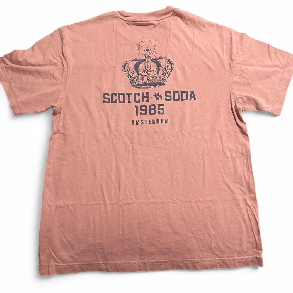 Scotch & Soda Men's Pink T-Shirt